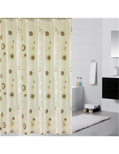 Perdea dus COFFEE CIRCLES 180X200 - Ermetiq - ER-SCE009