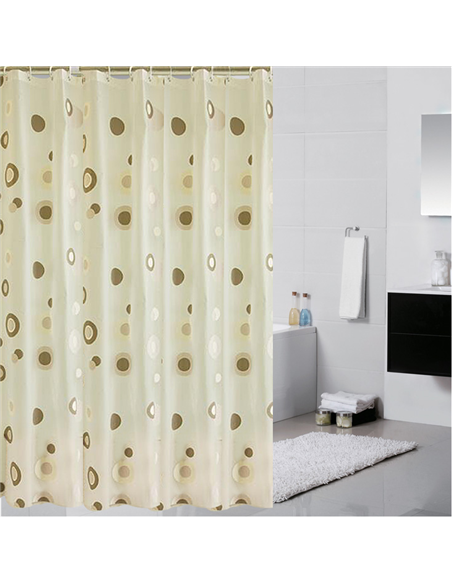 Perdea dus COFFEE CIRCLES 180X200 - Ermetiq - ER-SCE009