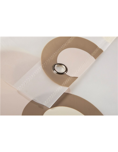 Perdea dus COFFEE CIRCLES 180X200 - Ermetiq - ER-SCE009