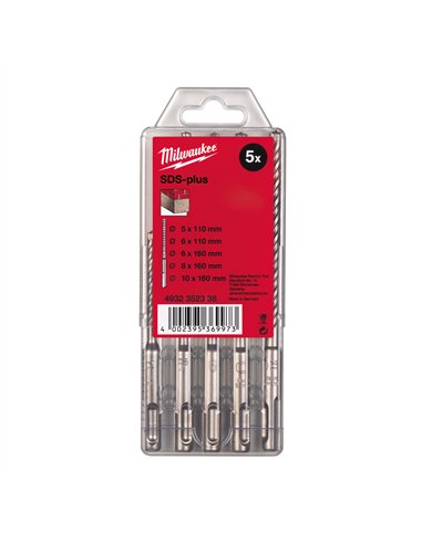Set burghie SDS+ M2 Ø5,6x110 și Ø6/8/10x160 mm [4932352338] 