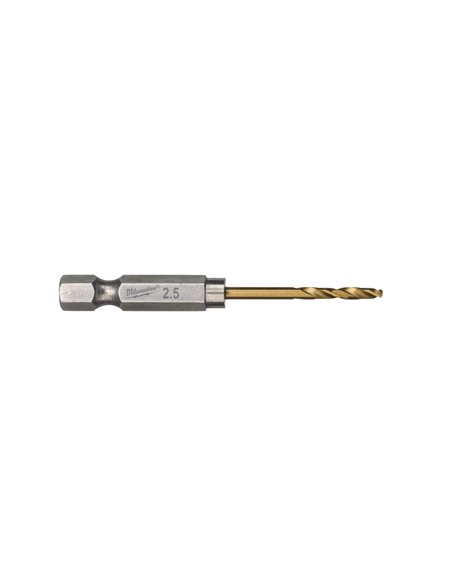 Burghiu pentru metal SWave HSS-G Tin 2.5 mm - 10 bucăți [4932478175] 