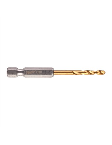 Burghiu pentru metal SWave HSS-G Tin 3.2mm - 2 bucăți [48894706] 