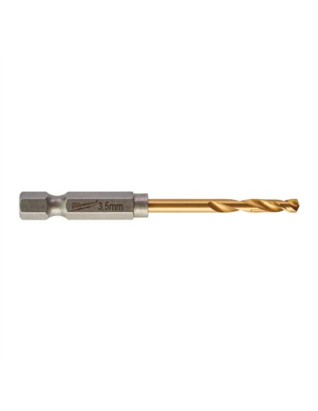 Burghiu pentru metal SWave HSS-G Tin 3.5 mm - 10 bucăți [4932478177] 