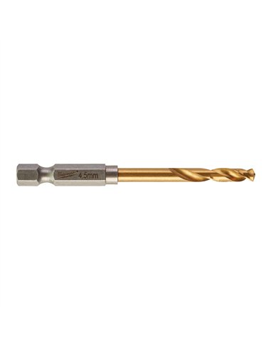 Burghiu pentru metal SWave HSS-G Tin 4.5 mm - 10 bucăți [4932478179] 