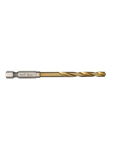 Burghiu pentru metal SWave HSS-G Tin 5 mm - 10 bucăți [4932478180] 