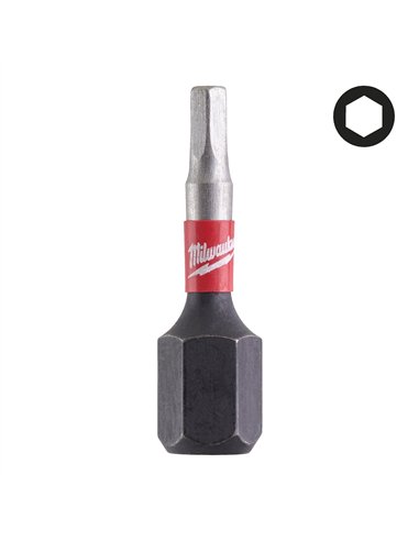 Bit Shockwave Hex2,5 25 mm - 2 bucăți [4932430893] 