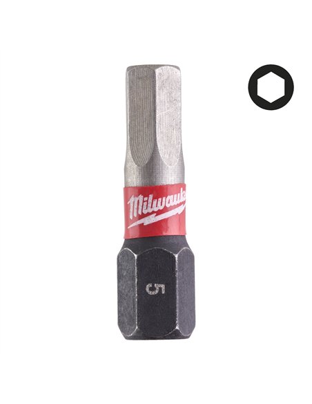 Bit Shockwave Hex5 25 mm - 2 bucăți [4932430896] 