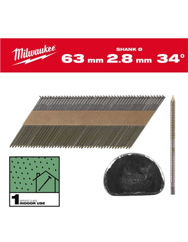Cuie cap D, 34, 63mm, RS, 2.200 bucăți [4932492600] 