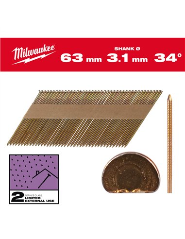 Cuie cap D, 34, 63x3,1, RS, G, 2.200 bucăți [4932492609] 