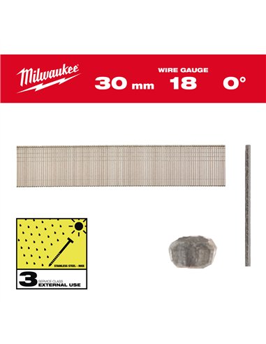 Cuie inox 18G, 30mm, 5.000 bucăți [4932492560] 