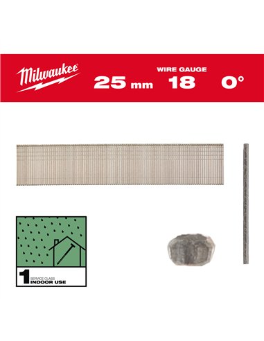 Cuie T, 18G, 25mm, RC G, 5.000 bucăți [4932492551] 
