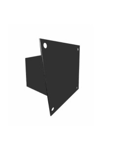 Suport metalic pentru stalpi din lemn dim 100x100mm talpa 142x142mm inaltime 140 mm vopsit electrostatic RAL 9005 negru 2