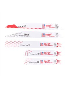 Set pânze Pentru Ferastrau Sabie Sawzall - 5 bucăți [49222205] 