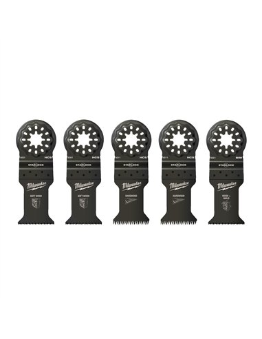 Set pânze multifunctional pentru lemn, 5 bucăți [48906114] 