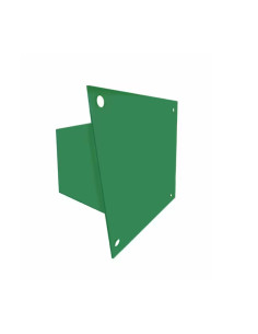 Suport metalic pentru stalpi din lemn dim 100x100mm talpa 142x142mm inaltime 100 mm vopsit electrostatic RAL 6029 verde 2