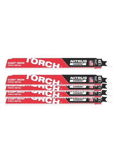 Pânze fierăstrău sabie TCT TORCH NITRUS 230x8T - 5 buc [48475562] 