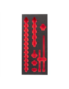 Inserție spumă goală 417x177mm pentru tubulare 3/8" [4932493387] 