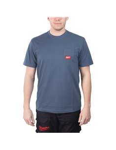 WTSSBLU M Tricou lucru albastru [4932493014] 