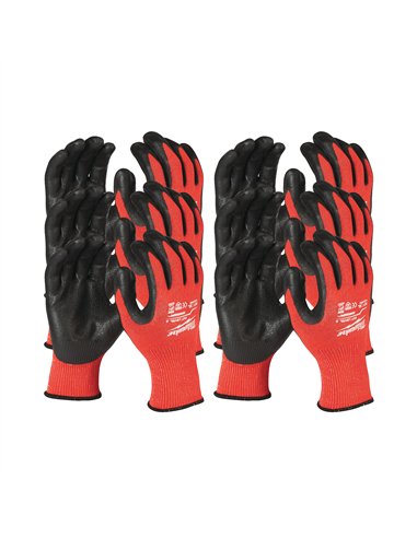 Set 12 bucăți Mănuși rezistente la tăiere, Nivel3 - XXL/11 [4932471621] 