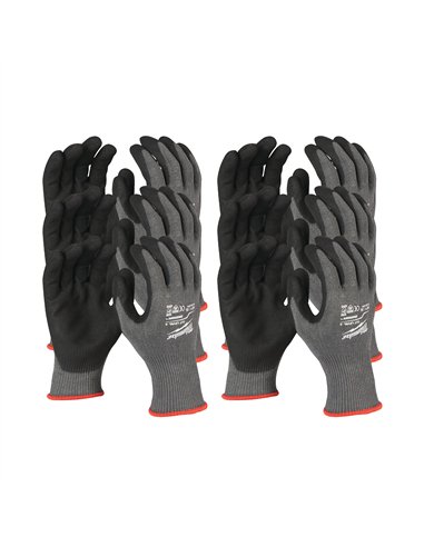 Set 12 bucăți Mănuși rezistente la tăiere, Nivel5 - XXL/11 [4932471625] 