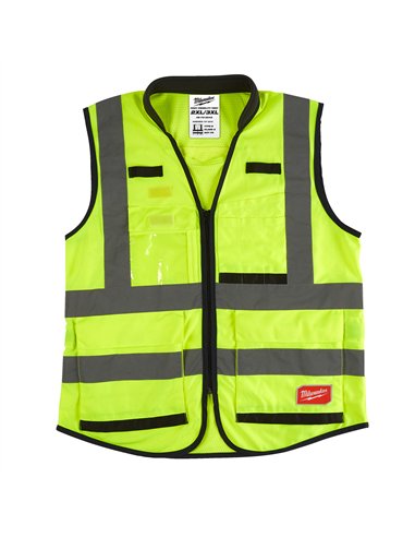 Vestă premium reflectorizantă galbenă - 2XL/3XL [4932471897] 
