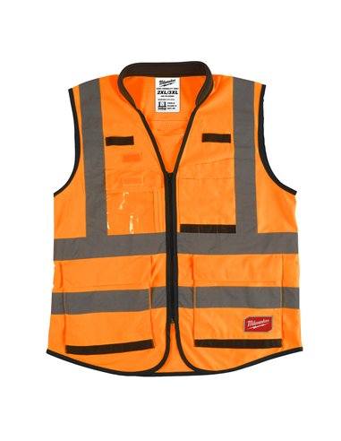 Vestă premium reflectorizantă portocalie - 2XL/3XL [4932471900] 