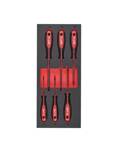 Inserție din spumă set 6 surubelnițe TX [4932492392] 