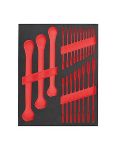 Inserție spumă goală, 22 buc chei combinate cu clichet Maxbite  [4932493677] 