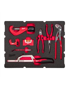 Inserție spumă Packout cu 8 scule pentru instalatori [4932493639] 