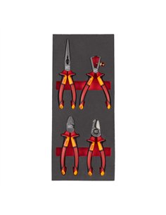 Set de 4 clești VDE în inserție de spumă [4932493460] 