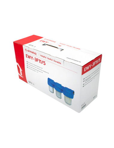 Filtru apa triplu cu sita/carbune/bumbac 3x1"x5" FF