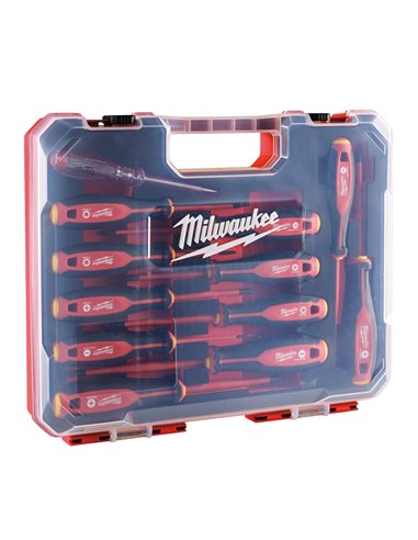 Set șurubelnițe Tri-Lobe VDE - 12 bucăți (SL2.5 / SL3 / SL4 / SL5.5 / PH1 / PH2 / PZ1 / PZ2 / T10 / T15 / T20) [4932479095] 