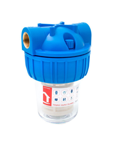 Filtru apa cu cartus sita 3/4"x5"