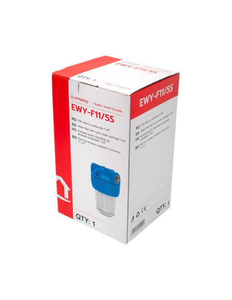 Filtru apa cu cartus sita 1"x5"