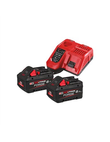M18FORGENRG-802 Set de acumulatori și încărcător M18™ FORGE™﻿ [4933498612] 