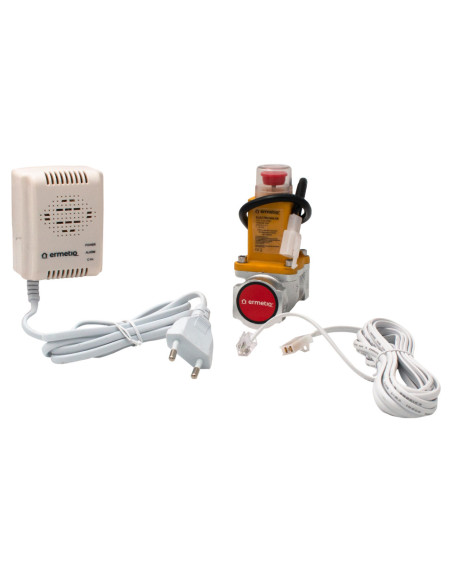 Set detector gaz 220V/AC cu electrovalva 9-12V/CC 3/4"
