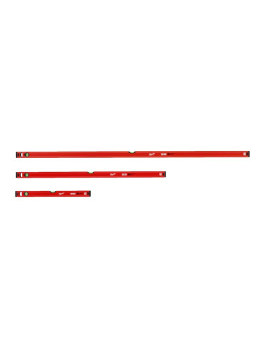 Set nivele cu bilă Milwaukee Slim 60/120/180, cod 4932459379