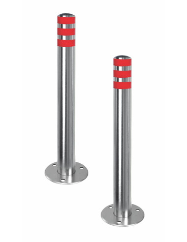 Stâlp de blocare din inox cu flansa