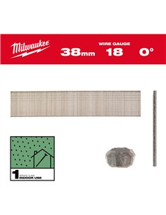 Cuie T, 18G, cap subțire cu finisaj - Milwaukee -  - cod 4932498744