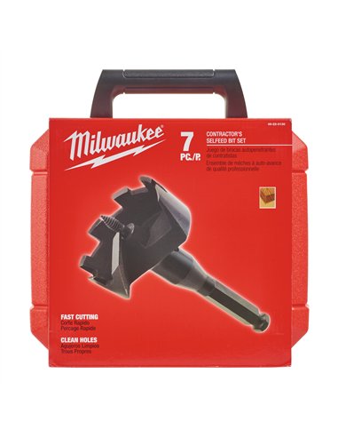 Burghie freză SWITCHBLADE - Milwaukee - SFD Set - 8 buc - cod 4932479488