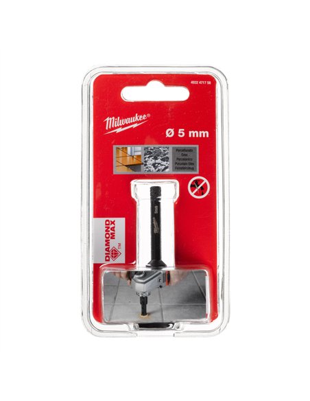 Burghie diamantate M14 pentru găurire uscată - Milwaukee - M14 Diamond Drill 5mm - 1 buc - cod 4932471758