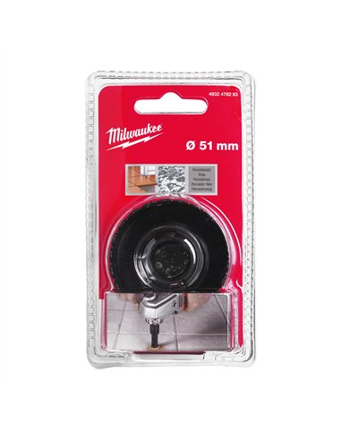 Burghie diamantate M14 pentru găurire uscată - Milwaukee - M14 Diamond Drill 51mm - 1 buc - cod 4932478283