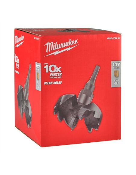 Burghie freză de dimensiuni mari - Milwaukee - SFD 117 mm - 1 buc - cod 4932479491