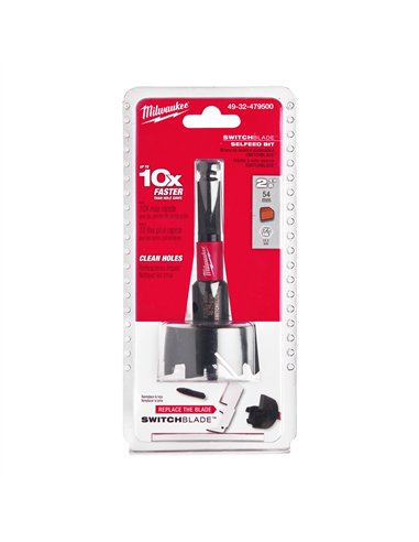 Burghie freză SWITCHBLADE - Milwaukee - Switchblade Selfeed Bit 54 mm - cod 4932479500