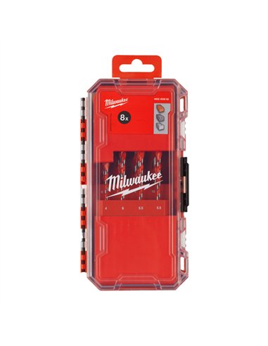 Burghie premium de beton - Milwaukee - Hammer Drill Bit 8 buc Set [UK] - cod 4932493882