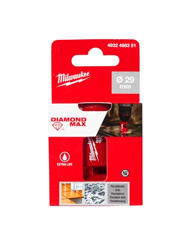 Burghie DIAMOND MAX 1/4 " pentru găurire umedă - Milwaukee - cod 4932498351