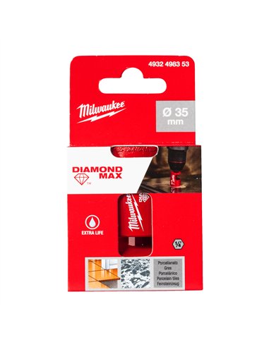 Burghie DIAMOND MAX 1/4 " pentru găurire umedă - Milwaukee - cod 4932498353