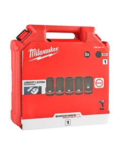 Set 5 chei tubulare de impact 1" lungi [4932498752]  2