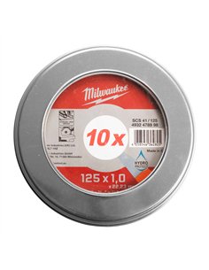 Disc debitare oțel 125x1 - cutie metalică cu 10 bucăți [4932478998] 