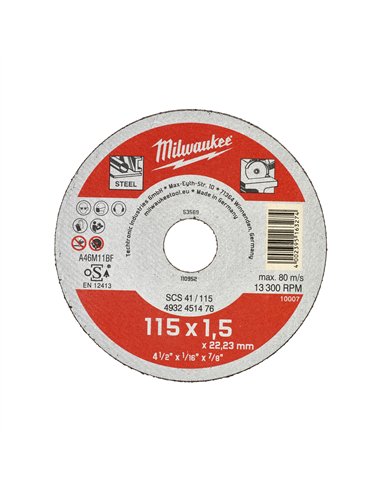 Disc pentru tăiat metal Contractor 115X1,5  [4932451476] 